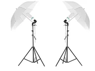 Lampy studyjne - Zestaw OŚwietleniowy 2x600w 5500k - miniaturka - grafika 1