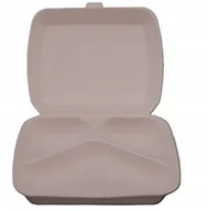 Pojemniki kuchenne - 10x Pojemnik na jedzenie menu box 3 DZIELNY ( trójdzielny ) styropian obiad - miniaturka - grafika 1