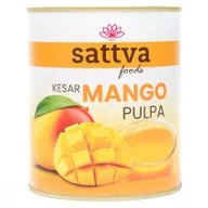 Koncentraty warzywne, przeciery - Sattva Foods Kesar pulpa z mango 800 g - miniaturka - grafika 1