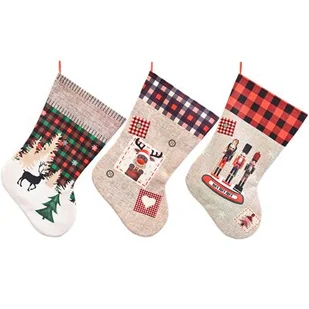 Skarpeta świąteczna 46 cm mix - Ozdoby bożonarodzeniowe - miniaturka - grafika 1