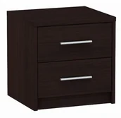 Szafki nocne - Szafka nocna z szufladami do sypialni wenge - Elopi - miniaturka - grafika 1