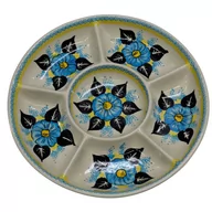 Miski i półmiski - Ceramiczna półmisek dzielony Ceramika Bolesławiec - miniaturka - grafika 1