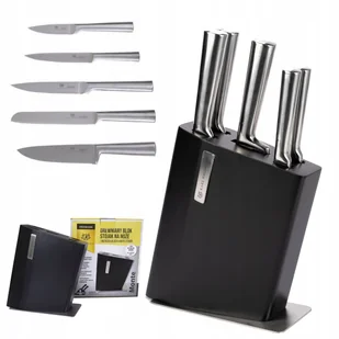 Komplet Noży Kuchennych W Bloku 6 El Solidne - Noże kuchenne - miniaturka - grafika 1