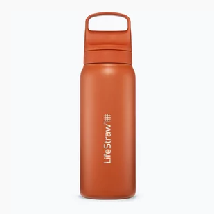 Butelka turystyczna Lifestraw Go 2.0 Steel z filtrem 700 ml kyoto orange - Shakery i bidony sportowe - miniaturka - grafika 1