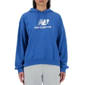 Bluzy sportowe damskie - Bluza New Balance WT41504BEU - niebieska - miniaturka - grafika 1