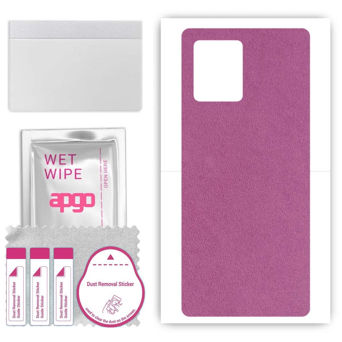 Folia naklejka skórka strukturalna na TYŁ Zamsz do Vivo Y01A - Zamsz Fioletowy - apgo SKINS