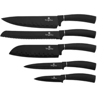 Noże kuchenne - Berlingerhaus 6 częściowy zestaw noży ze stojakiem Black Royal Collection, BH/2382 - miniaturka - grafika 1