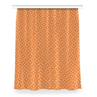 Zasłony - Zasłona dekor Pomarańczowe kwiaty wzór 150x200 cm, Fabricsy - miniaturka - grafika 1
