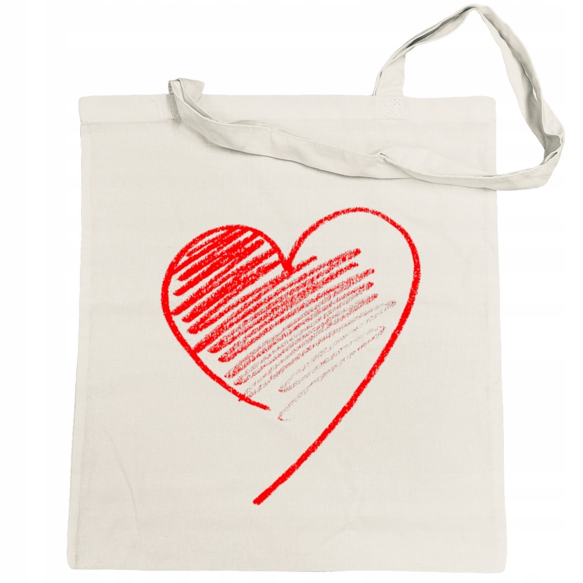 Walentynki Torba na zakupy nadruk Czerwone Serce