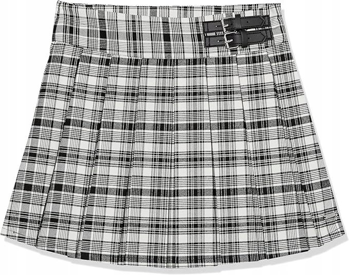 Guess Krótka Spódniczka W Kratę Z Klamrami 147-157Cm Gna