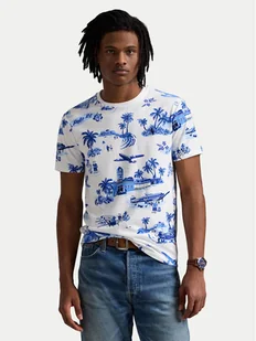 Polo Ralph Lauren T-Shirt 710963814001 Niebieski Custom Slim Fit - Koszulki męskie - miniaturka - grafika 1
