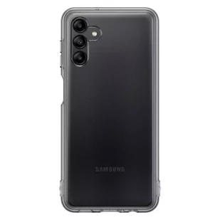 Samsung Soft Clear Cover wytrzymałe etui z żelową ramką i wzmocnionym tyłem Samsung Galaxy A04s czarny EF-QA047TBEGWW - Etui i futerały do telefonów - miniaturka - grafika 1