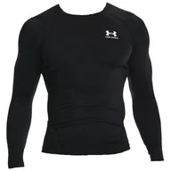 Koszulki sportowe męskie - Męska koszulka Under Armour HG Armour Comp LS Rozmiar: XXL / Kolor: czarny - miniaturka - grafika 1