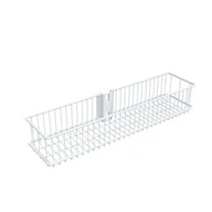 Meble modułowe i akcesoria - Kosz do listwy pionowej podwieszany 435 x 104 x 80 mm biały Integri - miniaturka - grafika 1