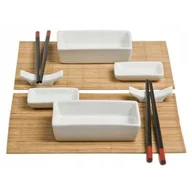 Inne naczynia kuchenne - EH Excellent Houseware Zestaw do serwowania sushi dla 2 osób z bambusową matą 210000660 - miniaturka - grafika 1