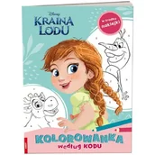Literatura popularno naukowa dla młodzieży - Kraina Lodu Kolorowanka według kodu - miniaturka - grafika 1
