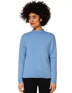 Swetry damskie - Street One Damski sweter z dzianiny, Sublime Blue Melange, 40 - miniaturka - grafika 1