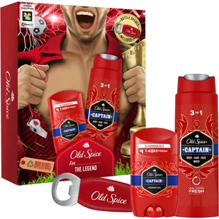 Old Spice Zestaw Foorballer (deo sztyft + żel pod prysznic + otwieracz do butelek) - Zestawy kosmetyków męskich - miniaturka - grafika 1