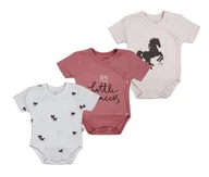 Body dla niemowląt - Body rozpinane Little Princess kr. rękaw 3-pak 68 - miniaturka - grafika 1