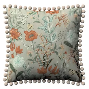 Dekoria pl pl Poszewka Wera na poduszkę kolorowe kwiaty na szarym tle 45 × 45 cm Flowers 150-143-70 - Poszewki na poduszki - miniaturka - grafika 1