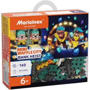 Klocki plastikowe MARIOINEX Mini Waffle Napad na Bank 906712 - Klocki - miniaturka - grafika 1