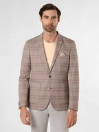 Kurtki męskie - Finshley & Harding London Kurtka męska - Brixdon2 Mężczyźni Slim Fit beżowy|brązowy|niebieski w kratkę, 46 - miniaturka - grafika 1