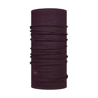 Czapki i chusty sportowe damskie - BUFF Chusta wielofunkcyjna LIGHTWEIGHT MERINO WOOL Solid Deep Purple - miniaturka - grafika 1