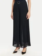 Spodnie damskie - Morgan Spodnie palazzo 232-PCARY Granatowy Wide Leg - miniaturka - grafika 1