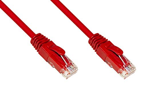 Kabel sieciowy kategoria 6A nieekranowany UTP AWG24 kolor czerwony bezhalogenowy 30 m