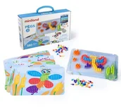 Klocki - Mozaika Pinezki 10 mm Kolorowe Owady, Miniland - miniaturka - grafika 1