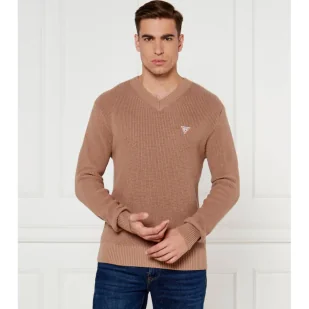 Guess Jeans Sweter Regular Fit - Swetry męskie - miniaturka - grafika 1