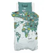 Pościel - Pościel dla dzieci 140 x 200 cm, dwustronna, bawełniana - miniaturka - grafika 1