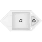 Zlewozmywaki - Deante Hexon ZQPA653 alabaster - miniaturka - grafika 1