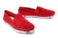 Półbuty damskie - LANQIER 46C1671 czerwony, półbuty/mokasyny damskie - Lanqier - miniaturka - grafika 1