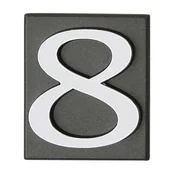 Akcesoria do drzwi - Cyfra "8" INV grafit - miniaturka - grafika 1