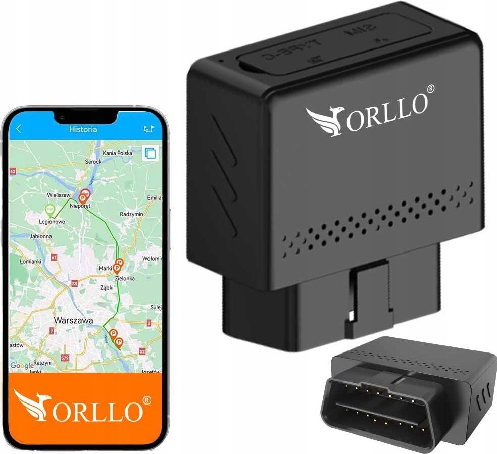 Moduł GPS ORLLO Nadajnik GPS Orllo Car Track OBD 4G do samochodu