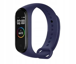 Opaska pasek zamienny do zegarka xiaomi mi band 3/4 w kolorze granatowym - Akcesoria do smartwatchy - miniaturka - grafika 1