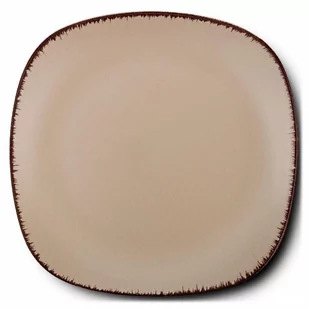 Talerz ceramiczny, kwadratowy, WHITE SUGAR, deserowy, płytki, 20 cm kod: O-10-099-242 - Talerze - miniaturka - grafika 1