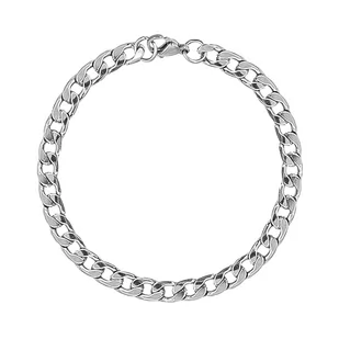 Bransoletka metalowa w kolorze srebrnym EM 50 - EM Men's Accessories - Bransolety męskie - miniaturka - grafika 1