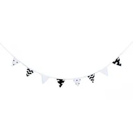 Wyposażenie pokoiku dziecięcego - Girlanda, proporczyk, Grafitowa elegancja, 245x18 cm - miniaturka - grafika 1