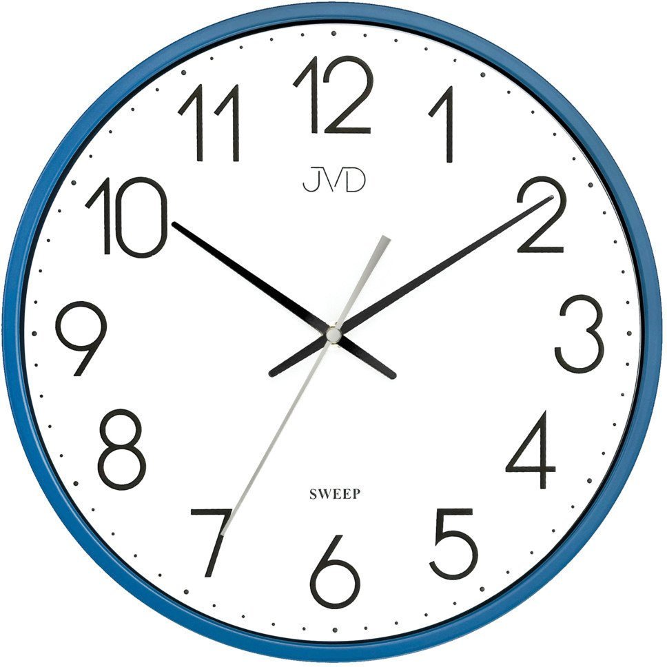 Zegar ścienny JVD HX8016.4 niebieski 30 cm .