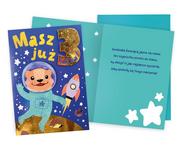 Nauka - Karnet Urodziny 3 chłopiec kosmos - miniaturka - grafika 1