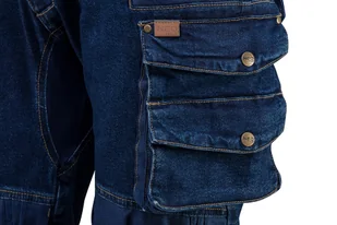 Spodnie robocze DENIM, wzmocnienia na kolanach, rozmiar L - Odzież robocza - miniaturka - grafika 6