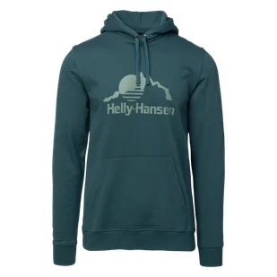 Męska Bluza HELLY HANSEN NORD GRAPHIC PULL OVER HOODIE 62975_453 – Turkusowy - Bluzy męskie - miniaturka - grafika 1