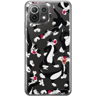 Etui i futerały do telefonów - ERT GROUP etui na telefon Xiaomi 11 LITE 4G / 11 LITE 5G, case oryginalny i oficjalnie licencjonowany przez Looney Tunes, wzór Sylvester 006, plecki z TPU częściowo przeźroczyste - miniaturka - grafika 1