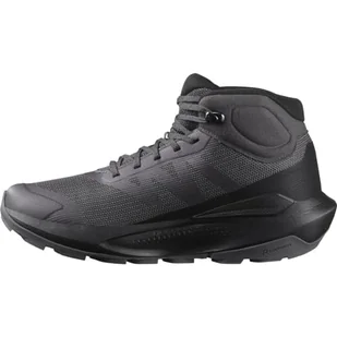 Salomon Damskie buty trekkingowe Elixir Tour MID, wodoodporne, asfaltowe/czarne/Castlerock, 36 2/3 EU, Asphalt Black Castlerock, 36 2/3 EU - Buty trekkingowe damskie - miniaturka - grafika 1