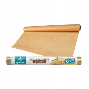 Papier Do Pieczenia Brązowy Silikonowany 6M - Folia, papier śniadaniowy, serwetki Papier Do Pieczenia Brązowy Silikonowany 6M - Folia, papier śniadaniowy, serwetki - miniaturka - grafika 1