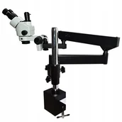 Mikroskopy i lupy - MIKROSKOP TRINOKULAROWY NA RUCHOMYM RAMIENIU 7-45 - miniaturka - grafika 1