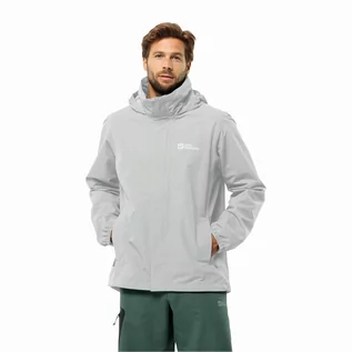 Kurtki męskie - Męska kurtka Jack Wolfskin STORMY POINT 2L JKT M cool grey - M - grafika 1