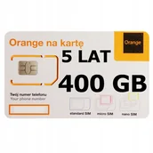 Startery i doładowania - Starter Internet Mobilny na kartę Orange Free 400 Gb na 5 Lat sim 4G Lte - miniaturka - grafika 1